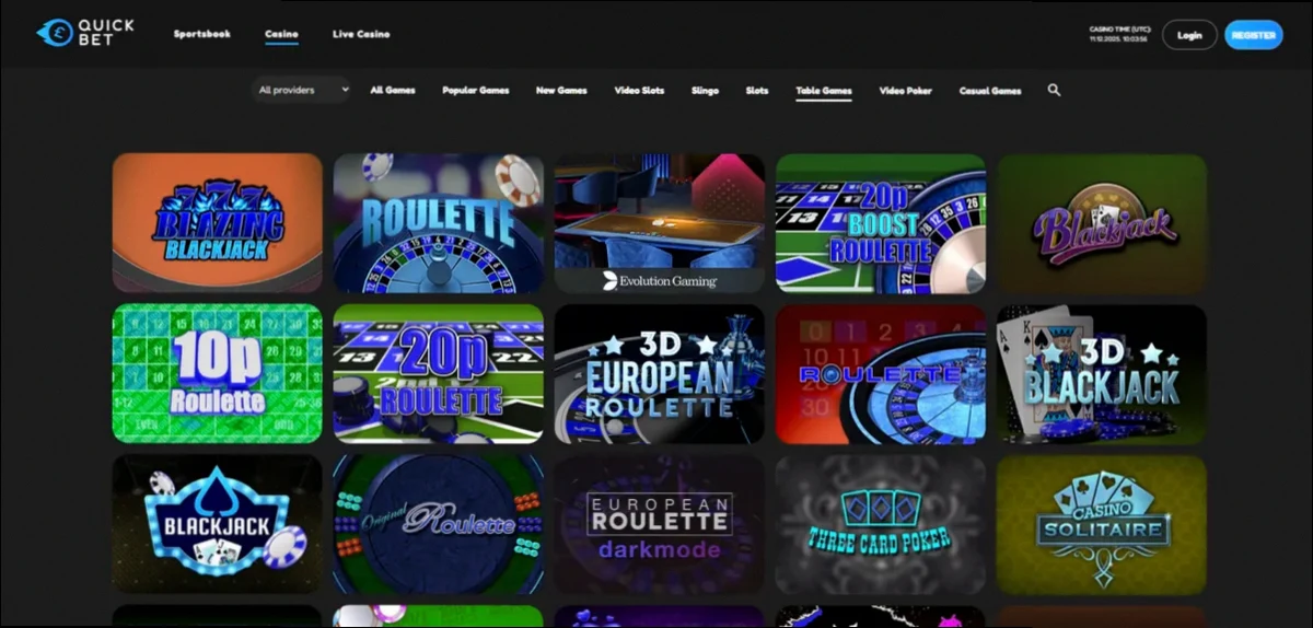 Quick bet 100% upp till 2 500 SEK välkomstbonus